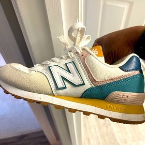 New Balance® X J.Crew 574 sneakers in colorblock
